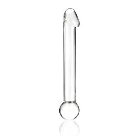 Gläs Realistic Head Glas Dildo