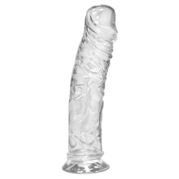 Crystal Clear Jelly Dildo Med Sugekop