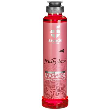 Swede Fruity Love Massageolie - Jordbær - 200 ml