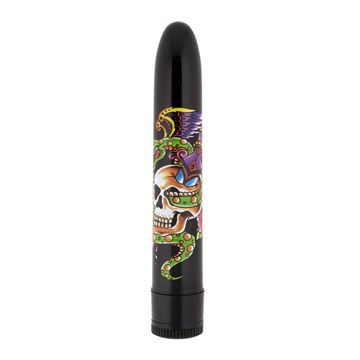 Inked Vibes Dildo Vibrator - Sort